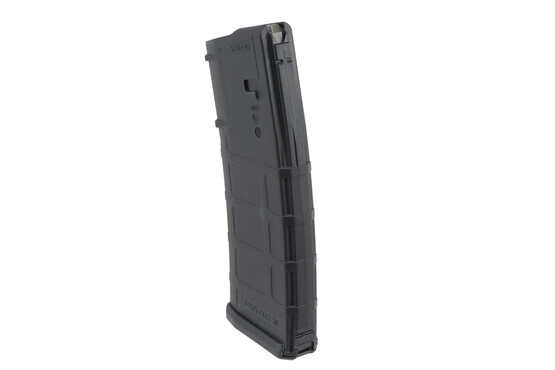 The P mag polymer magazine from Magpul has an aggressive texture and flared floor plate to assist in mag extraction